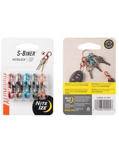 Karabinas Nite Ize S Biner MicroLock Aluminum