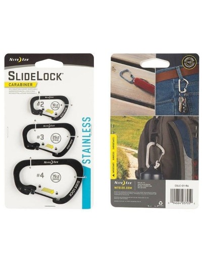 Karabińczyki Nite Ize SlideLock (3 szt.)