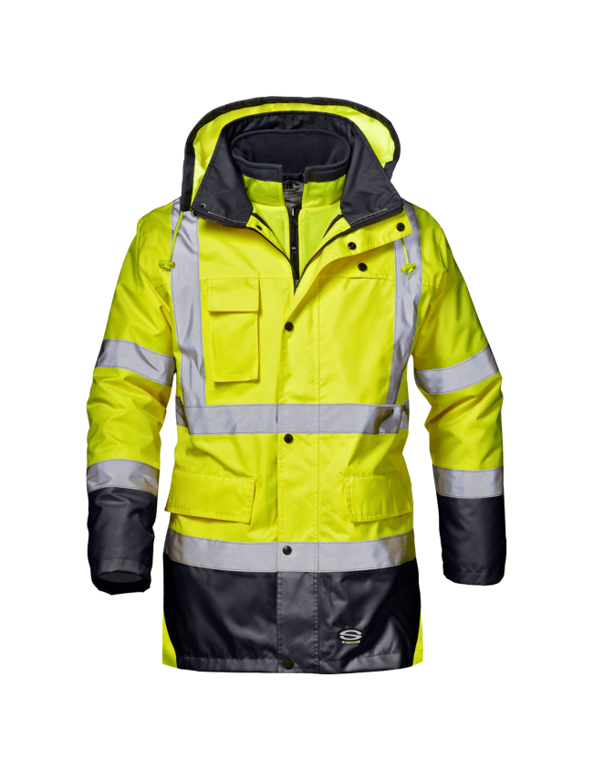 Kurtka robocze ocieplana odblaskowa Sir Safety Motorway 4w1