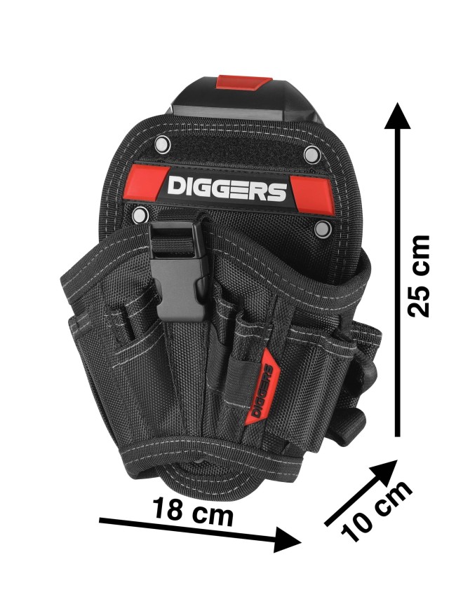Suktuvo dėklas ant diržo Diggers Medium Drill Holster DK576