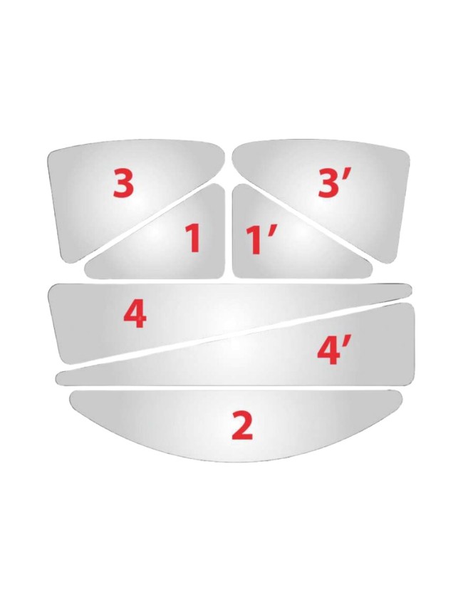 Atšvaitiniai lipdukai apsauginiam šalmui