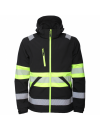 Signalinė softshell darbo striukė Bosafety Valencia C1