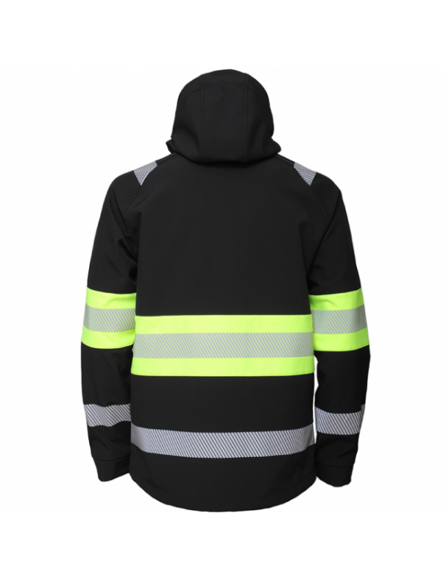 Signalinė softshell darbo striukė Bosafety Valencia C1