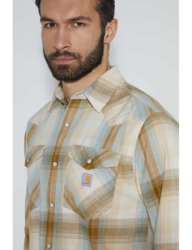 Languoti marškiniai Carhartt Montana Snap Front