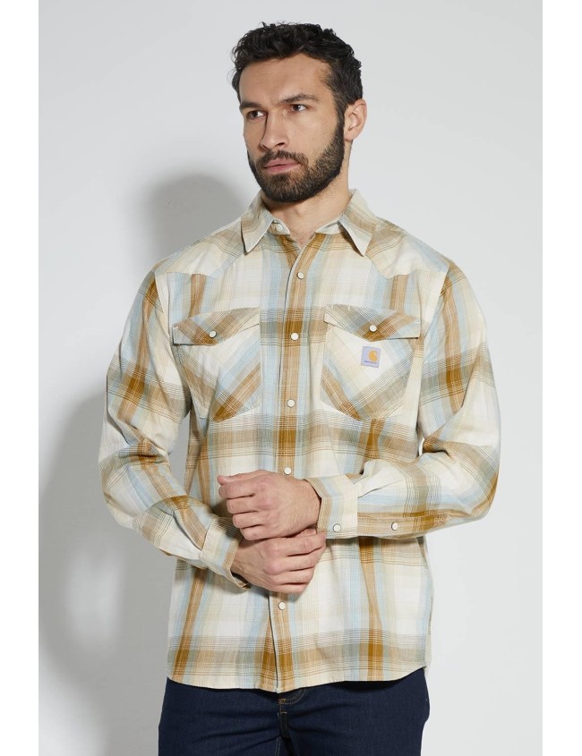 Languoti marškiniai Carhartt Montana Snap Front
