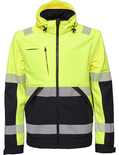 Signalinė softshell darbo striukė Bosafety Valencia C2