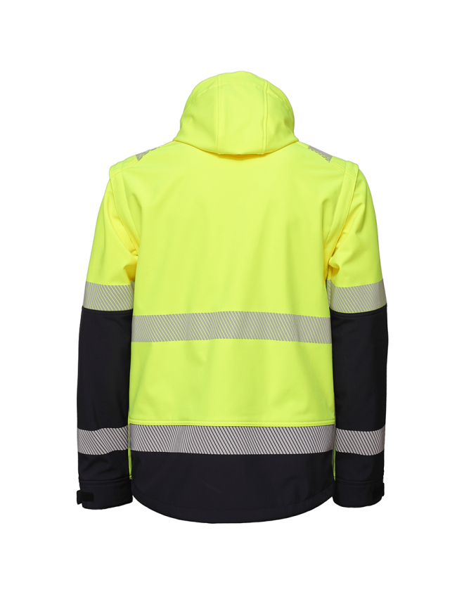 Signalinė softshell darbo striukė Bosafety Valencia C2