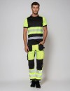 Signalinės darbo kelnės Bosafety Tension Plus