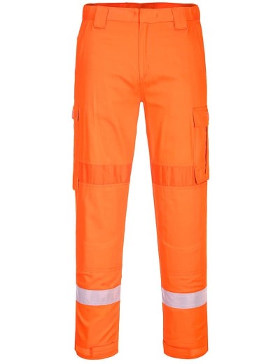 Lekkie spodnie ognioodporne z panelami Stretch Portwest FR401