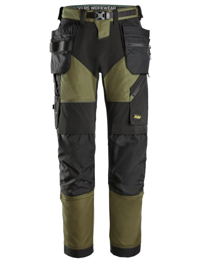 Snickers spodnie robocze FlexiWork+ 6902 z workami kieszeniowymi