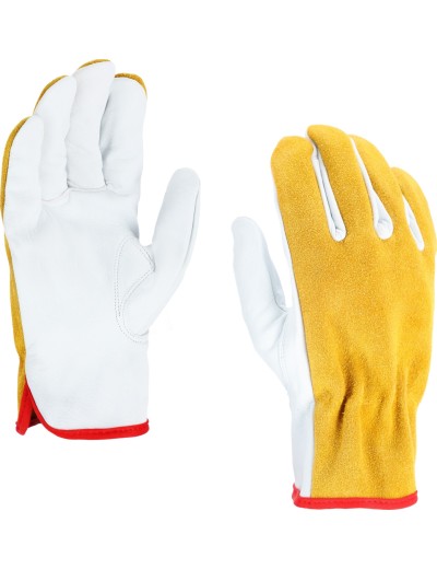 Rękawice robocze skórzane X-GOLDRIVER