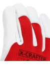 Ožkos odos pirštinės su lipuku X-Crafter
