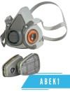 Puskaukė su filtrais 3M 6059 ABEK1