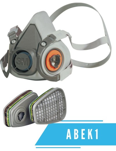 Puskaukė su filtrais 3M 6059 ABEK1