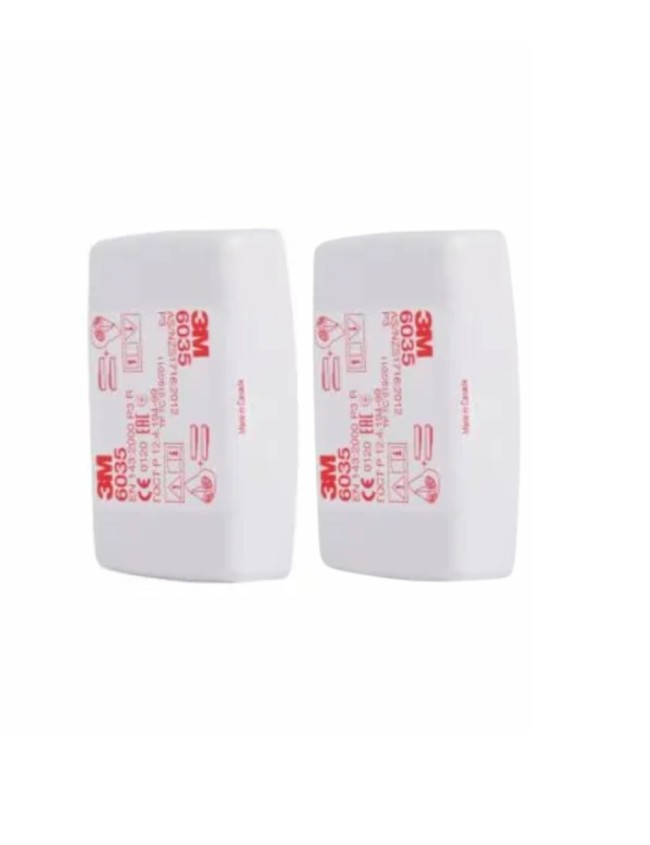 3M 7500 puskaukė su 6035 P3 filtru