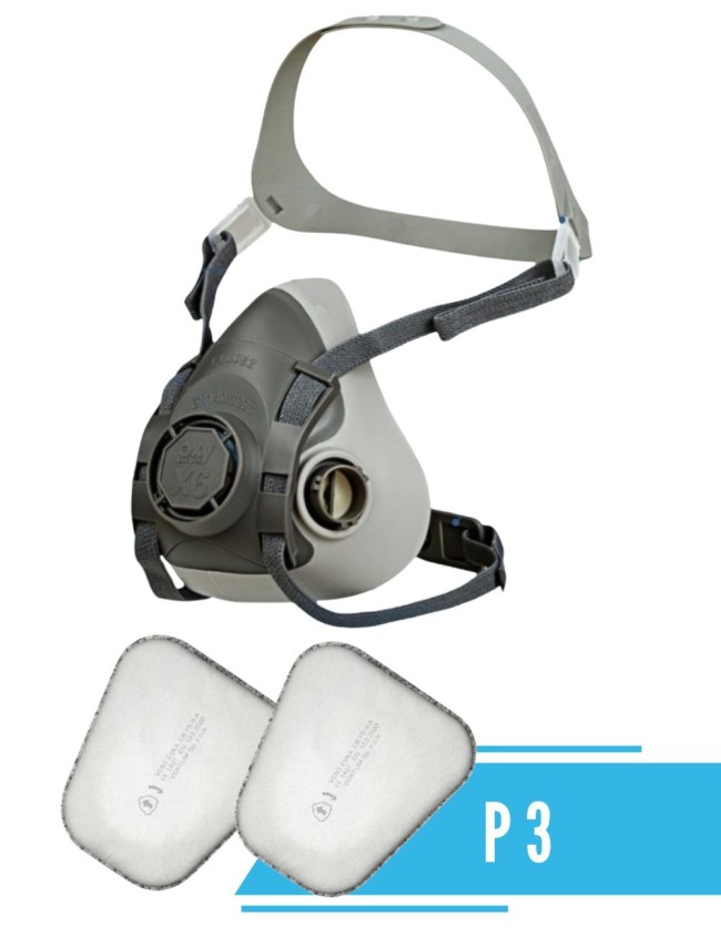 Puskaukė komplektas su filtrais Oxypro X6 P3