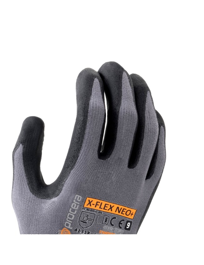 Nitrilo dengtos darbo pirštinės X-Flex Neo+