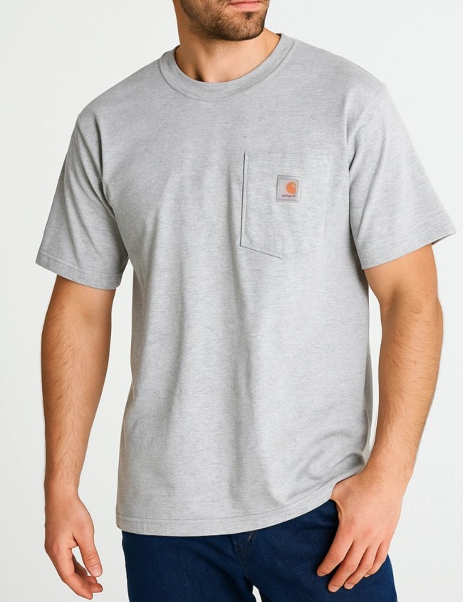 Darbo marškinėliai Carhartt K87 Heavyweight Pocket