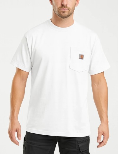Darbo marškinėliai Carhartt K87 Heavyweight Pocket