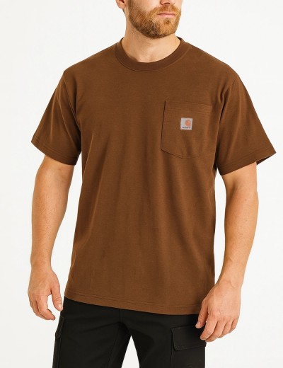 Darbo marškinėliai Carhartt K87 Heavyweight Pocket