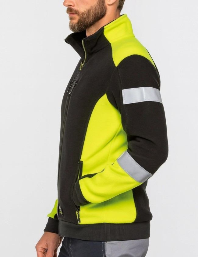 Bluza polarowa odblaskowa SIR MC3128ZG | Balticbhp.pl