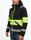 Signalinė softshell darbo striukė Bosafety Valencia C1