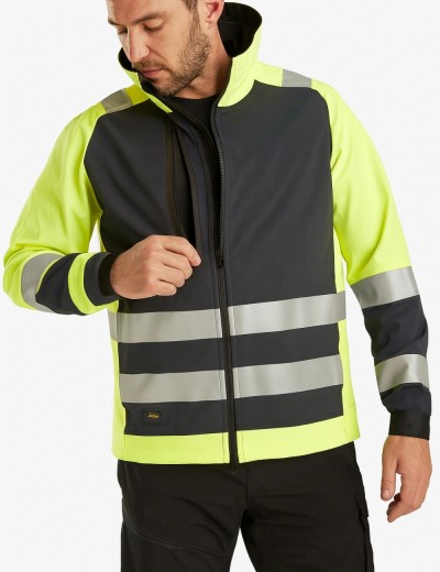 Signalinė darbo softshell striukė Snickers 1539
