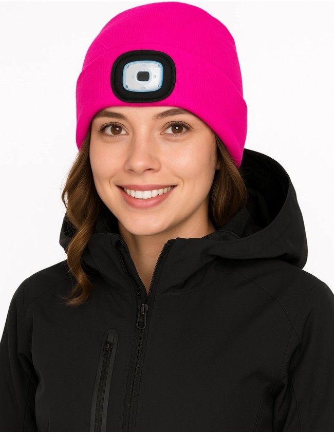Czapka zimowa damska z LED