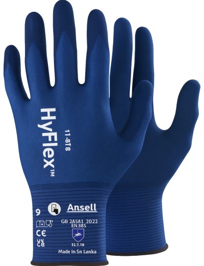Darbo pirštinės Ansell 11-818 HyFlex
