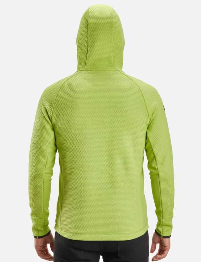 Darbo džemperis su gobtuvu Snickers 8405 FlexiWork Lime