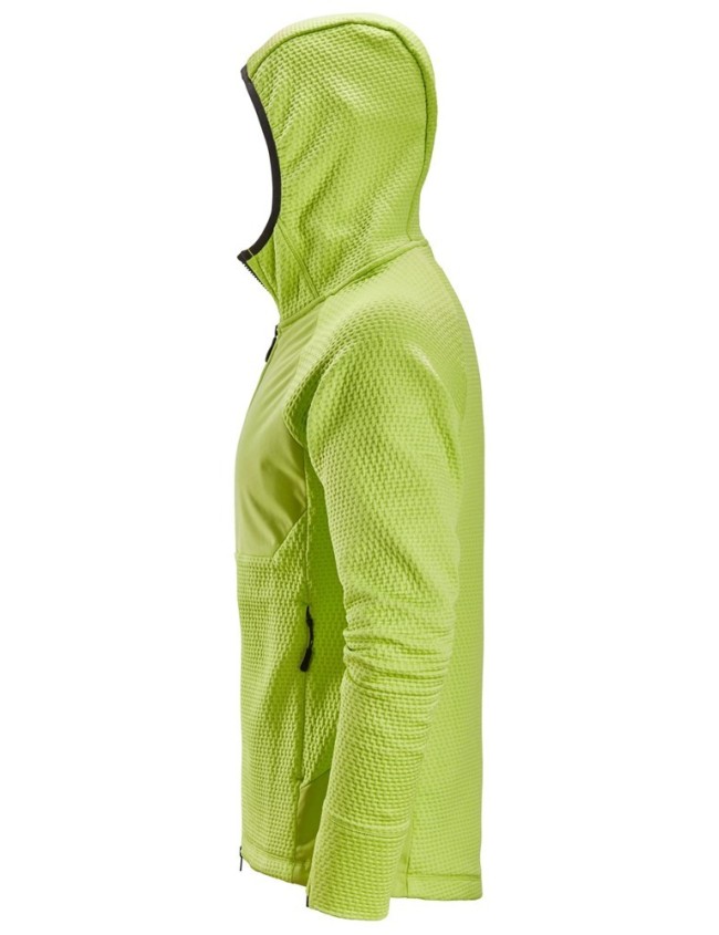Darbo džemperis su gobtuvu Snickers 8405 FlexiWork Lime