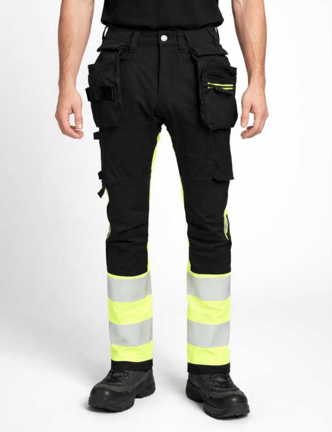 Signalinės darbo kelnės Bosafety Tension Pro