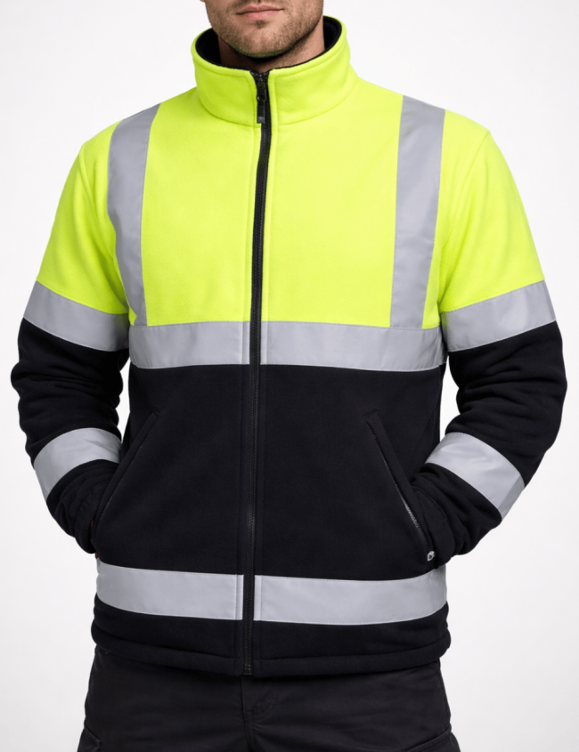 „BoSafety Fleece C2“ Hi-Vis flisinė striukė