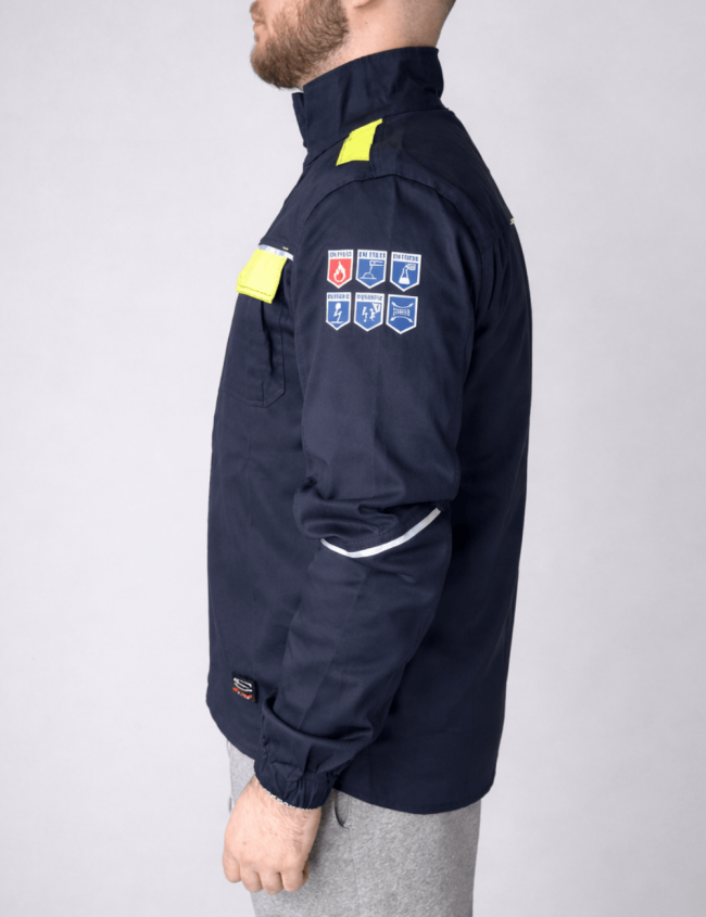 SIR Polytech liepsną slopinanti šviesą atspindinti striukė