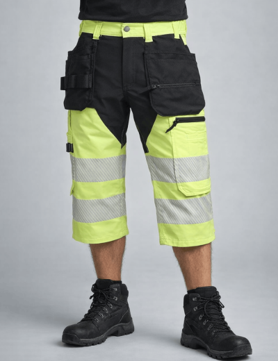 Signaliniai darbo šortai BoSafety Mashup Plus 3/4