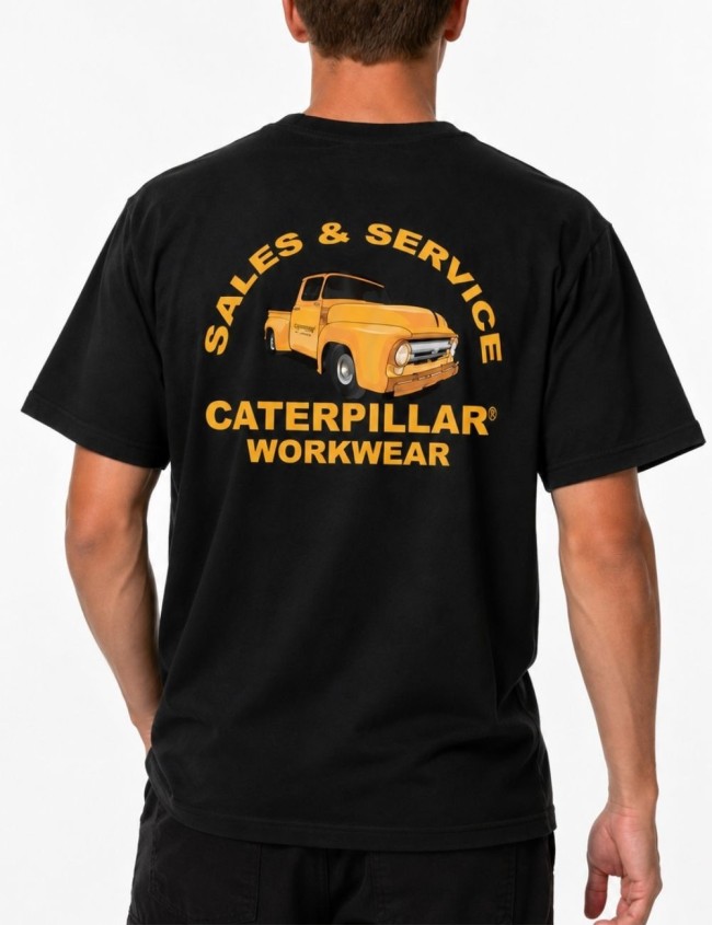 Marškinėliai su CAT grafikos spauda