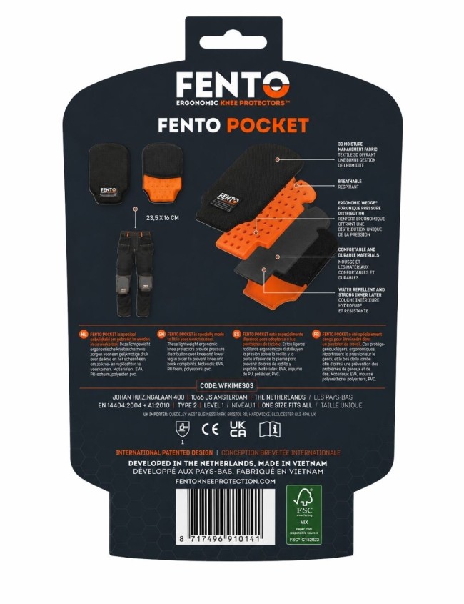 FENTO POCKET F280100 kelių apsaugos