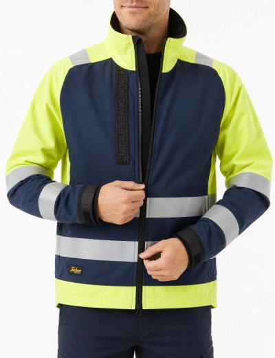 Signalinė darbo softshell striukė Snickers 1539