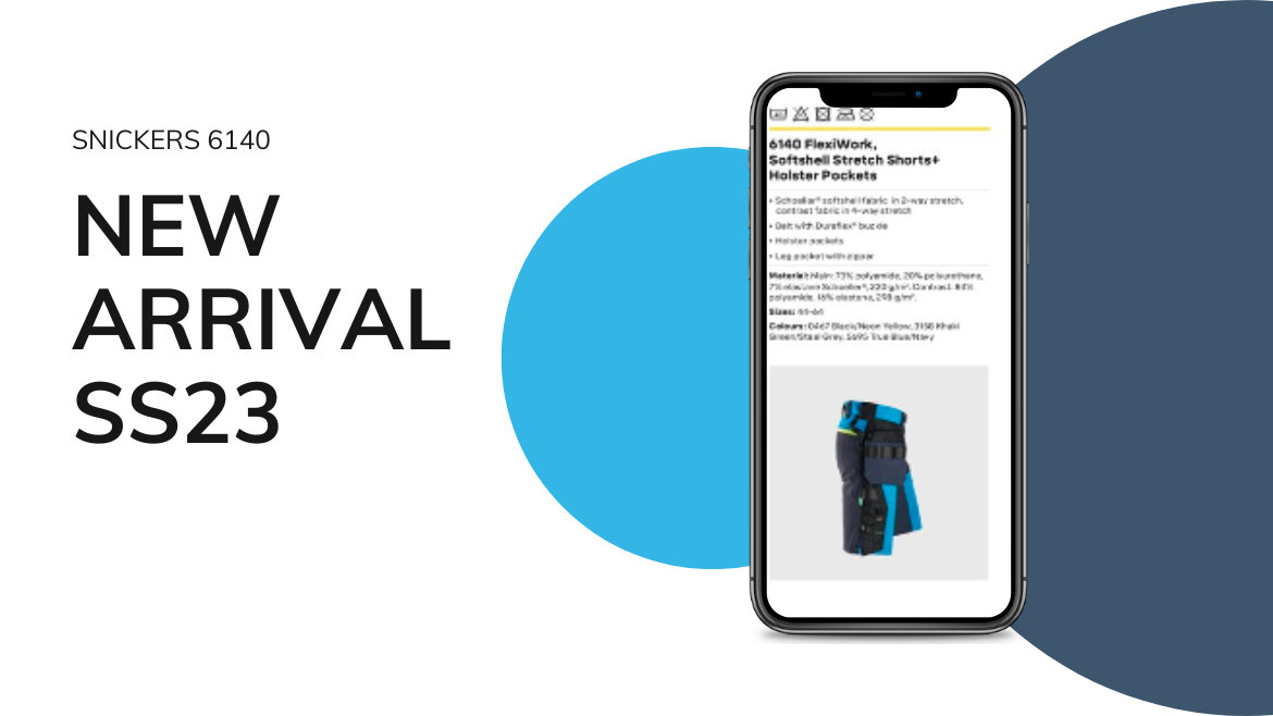 „Snickers 6140“ darbo šortai – naujas modelis 2023 metų sezonui